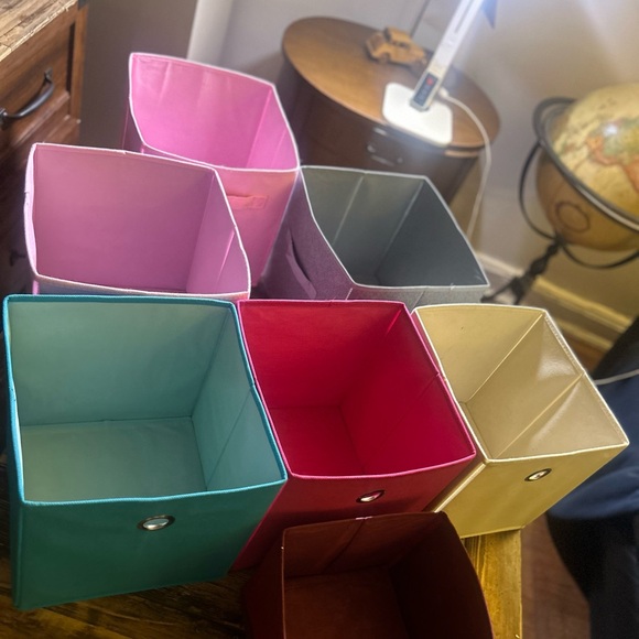 Colorful Storage Bins Set - Picture 4 of 7